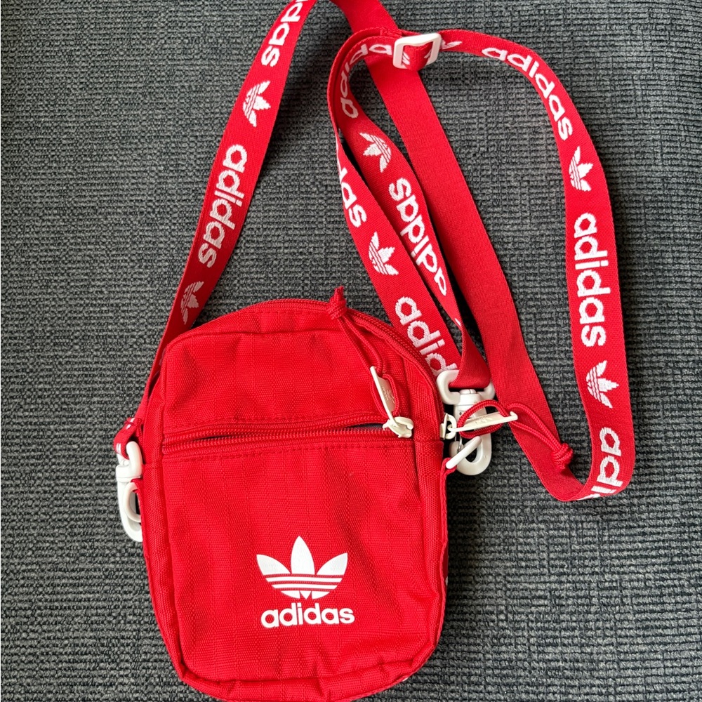 Adidas Vibrant Red Crossbody Bag